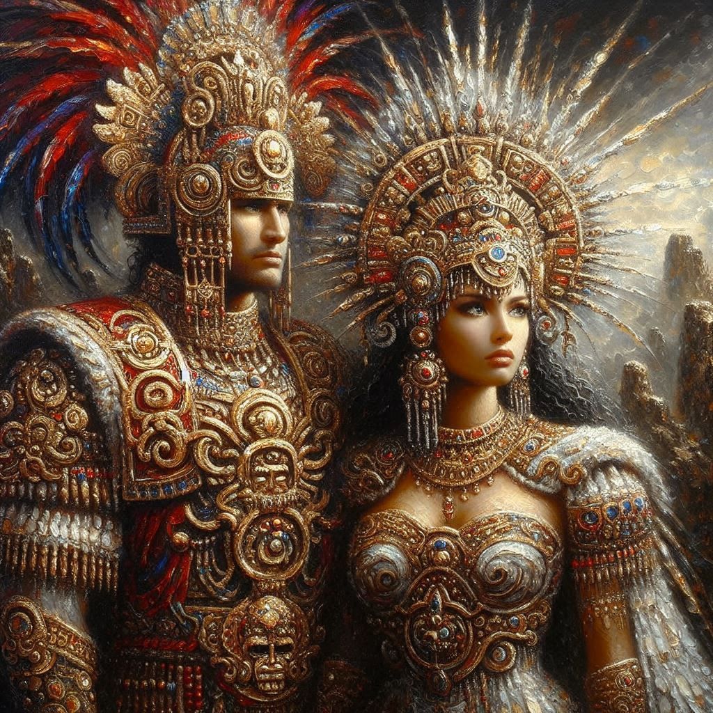 Aztec couple