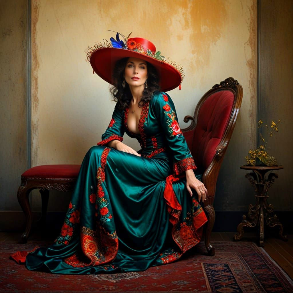 Portrait of a Charming Lady in High Contrast