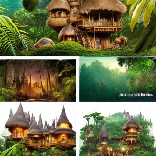 trying to rent an Airbnb jungle house which one do you want to stay in