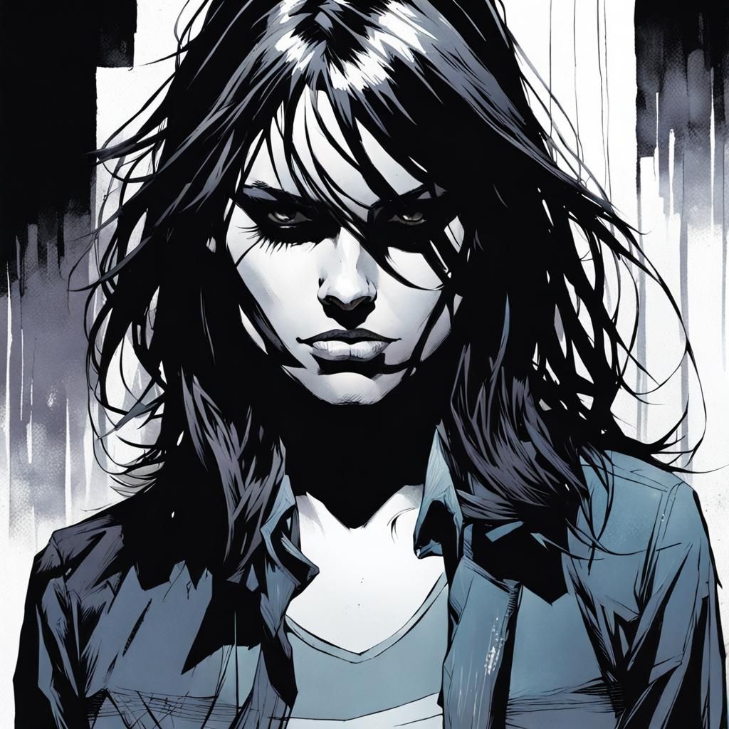  A girl by Becky Cloonan and Guy Denning and Mike Deodato