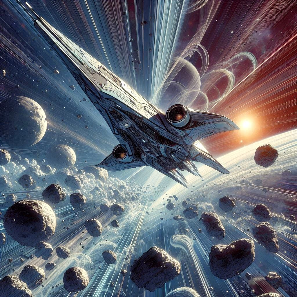 Through Saturn's rings