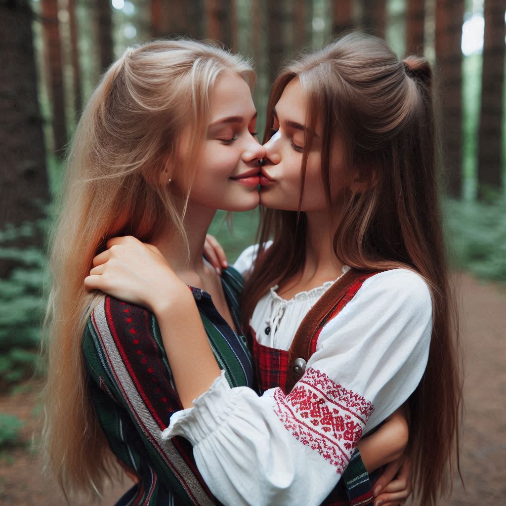 Kissing girls