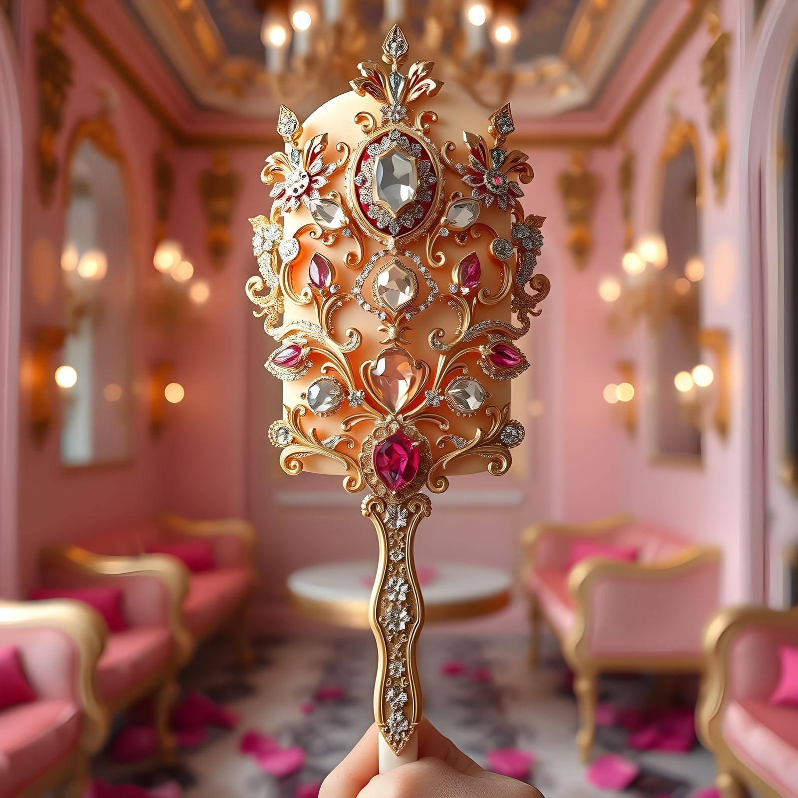 Luxurious Popsicle in an Ornate Ice Cream Salon
