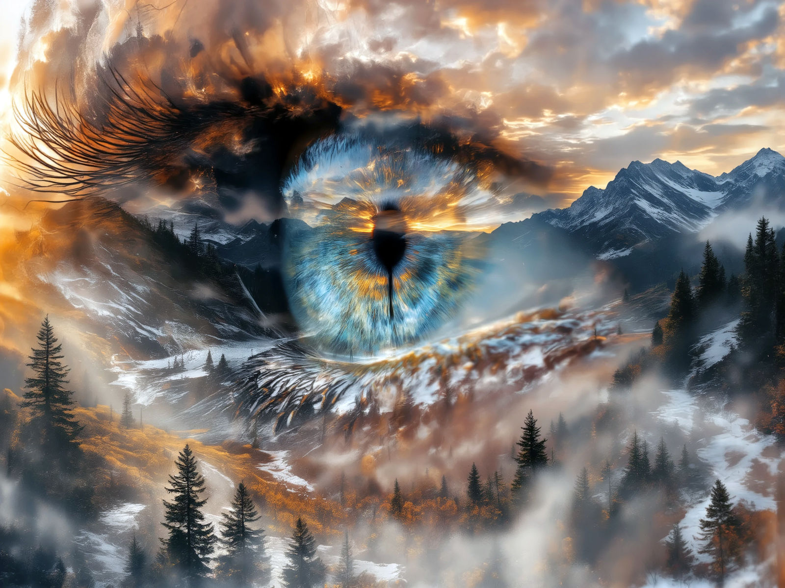 Mountains are watching, Mountains are waiting.