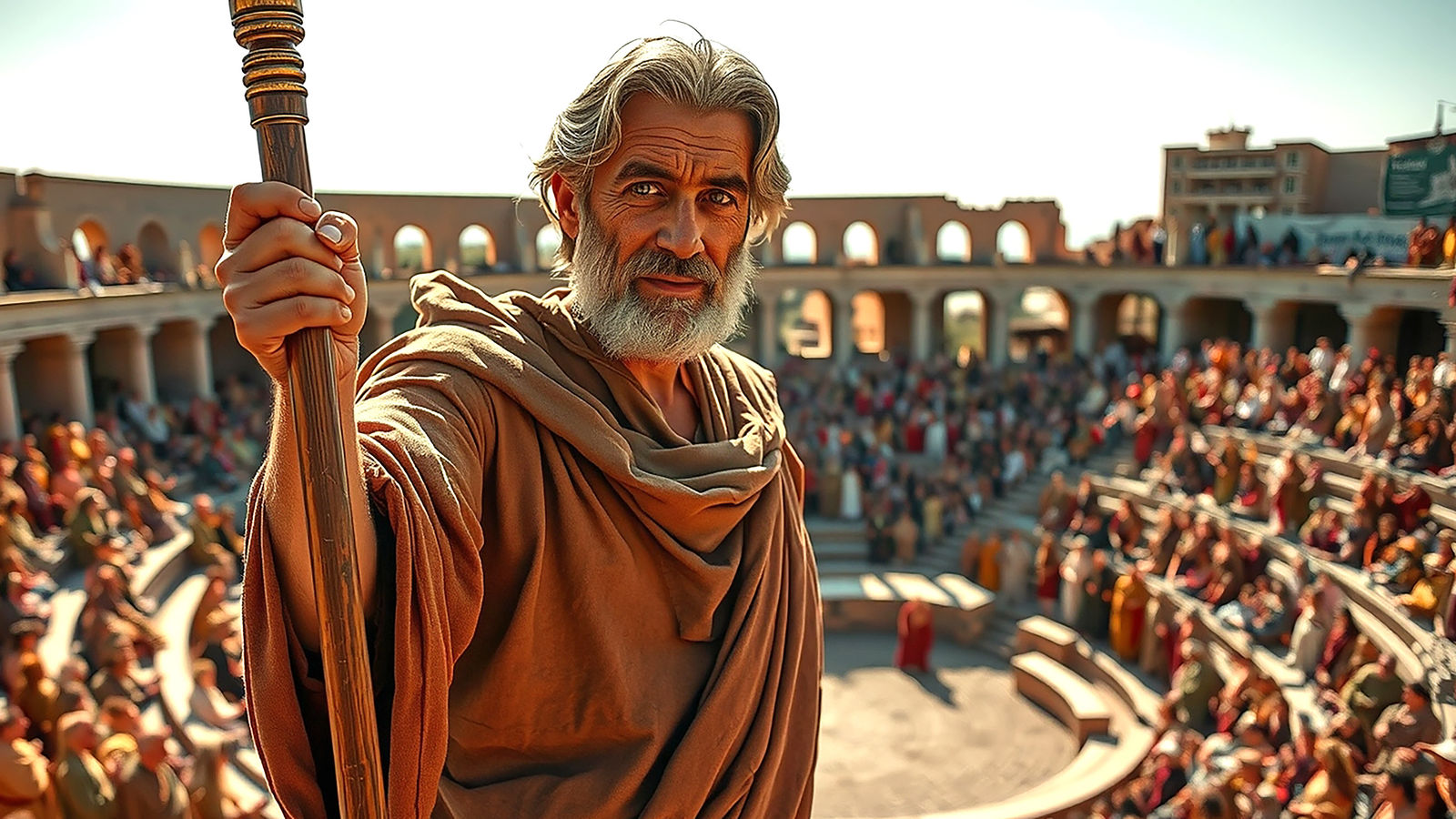 Paul preaching in Tarragona, Spain