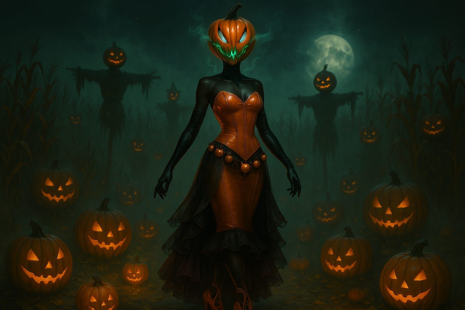 Jackie O' Lantern Queen of the Haunted Fields