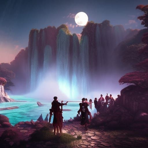 Moonlight Fields - Ai Generated Artwork - Nightcafe Creator