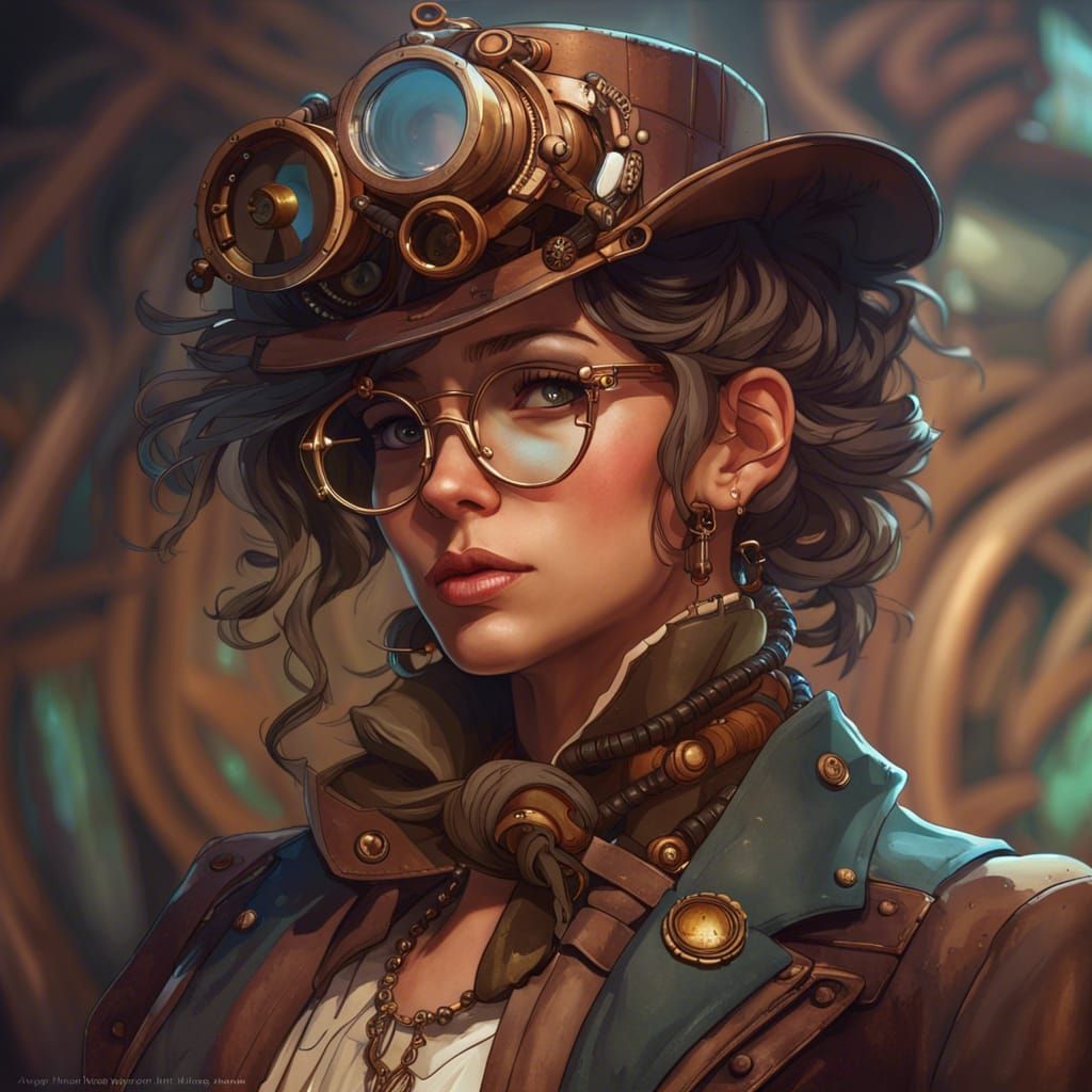 Steampunk Hipster - AI Generated Artwork - NightCafe Creator