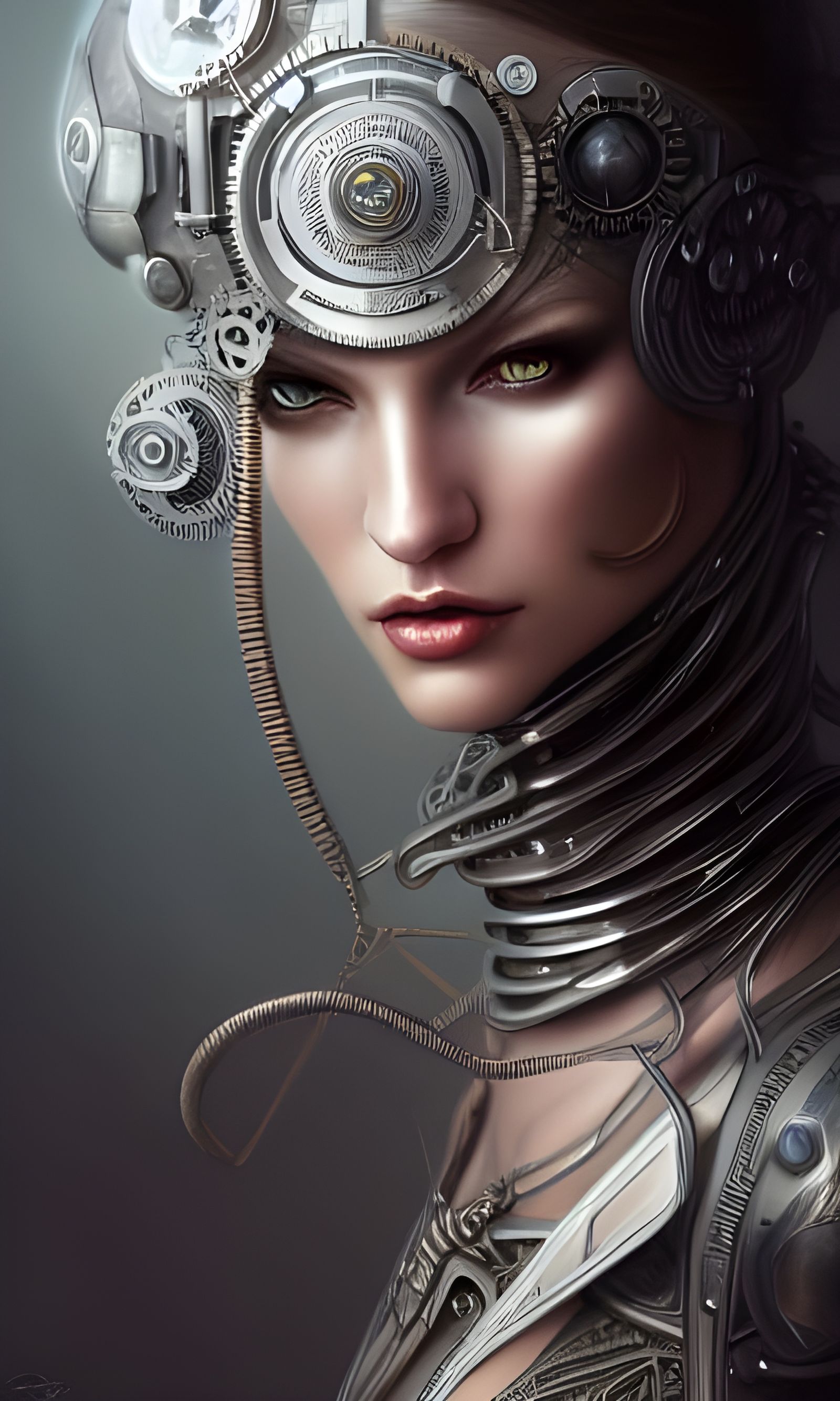 Cyborg Queen - AI Generated Artwork - NightCafe Creator