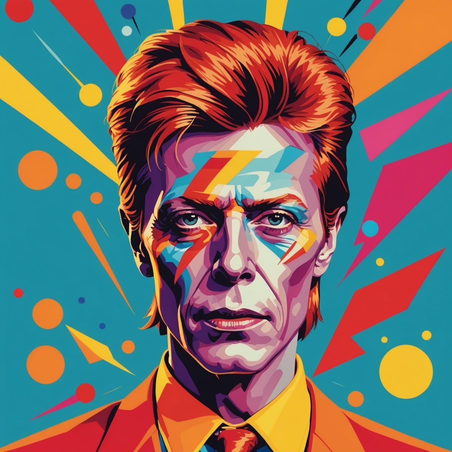 Pop culture: David Bowie.  by @Lady Amelia of the night circus 