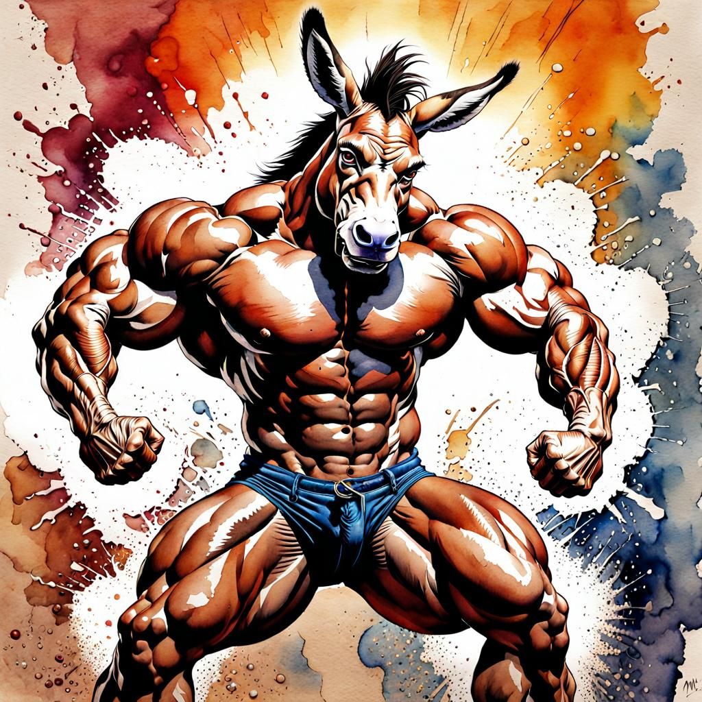 Donkey muscle power