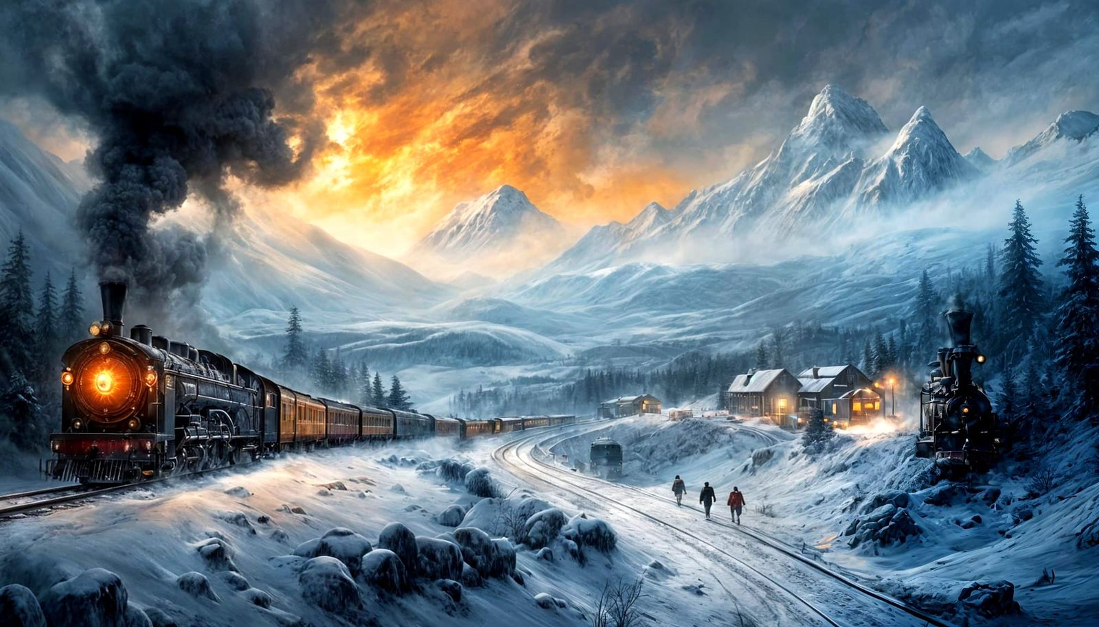 Winter train  by @photon