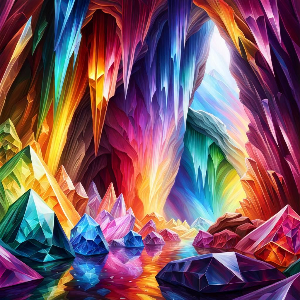 Rainbow crystal caves