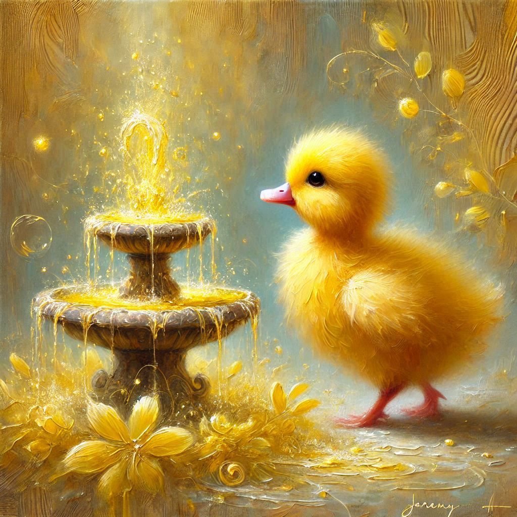 Goldie the Fluffy Yellow Duck