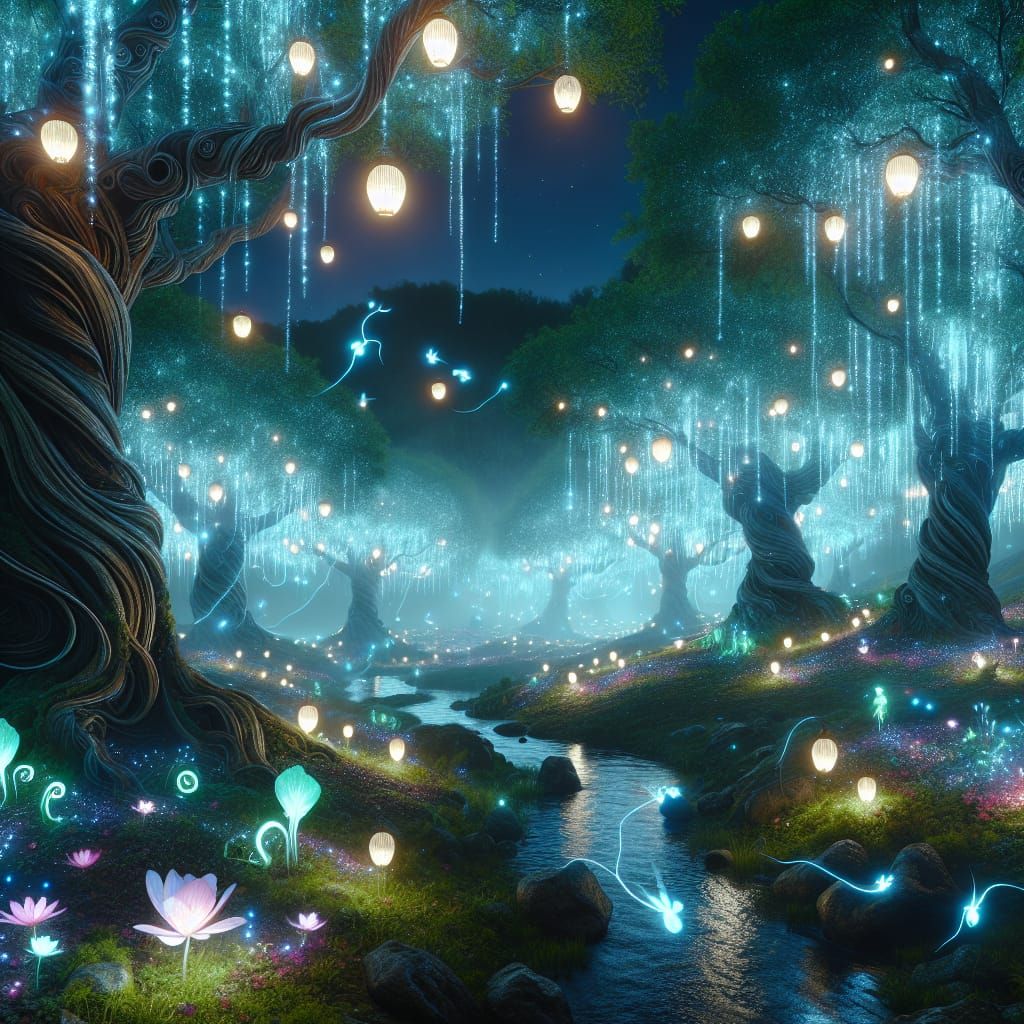 Magical forest - AI Generated Artwork - NightCafe Creator