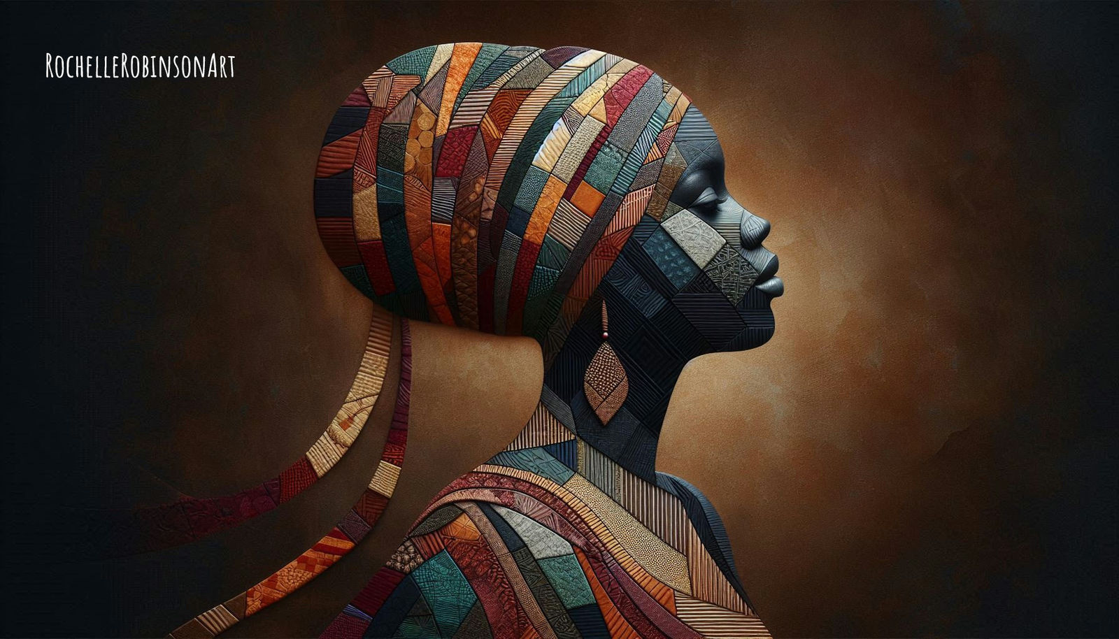 Woman -  Textile Art