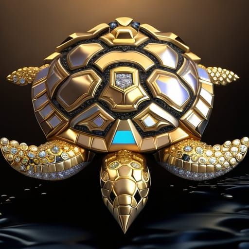 Golden Jeweled Turtle   by @David Myers
