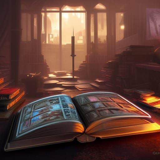 inside the magic book shop
