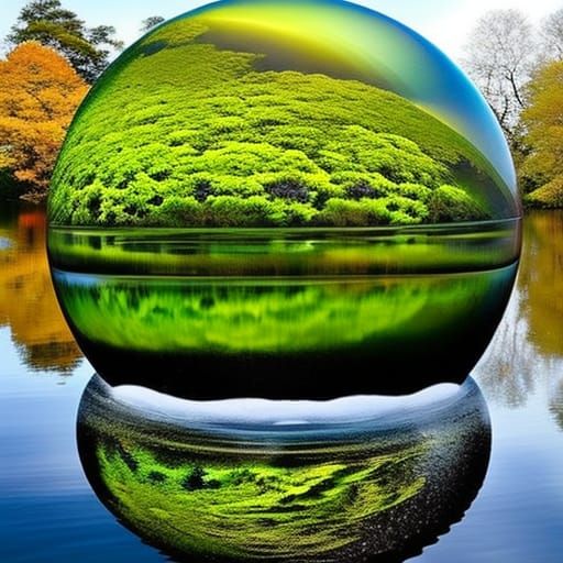 Terrarium Orb AI Generated Artwork NightCafe Creator