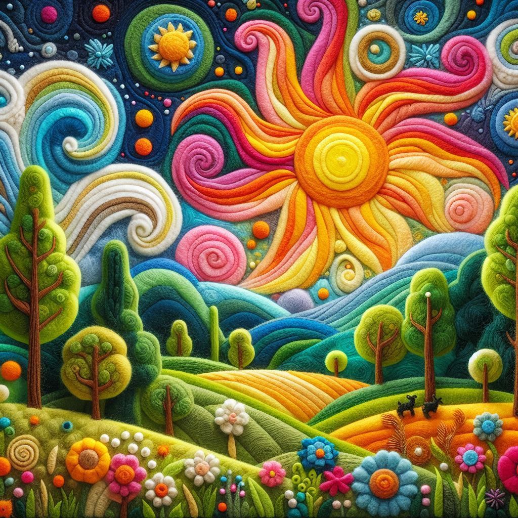 Felt Landscape 🌸💙