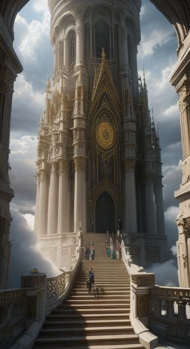 A surreal depiction of the quest for equality, represented b...