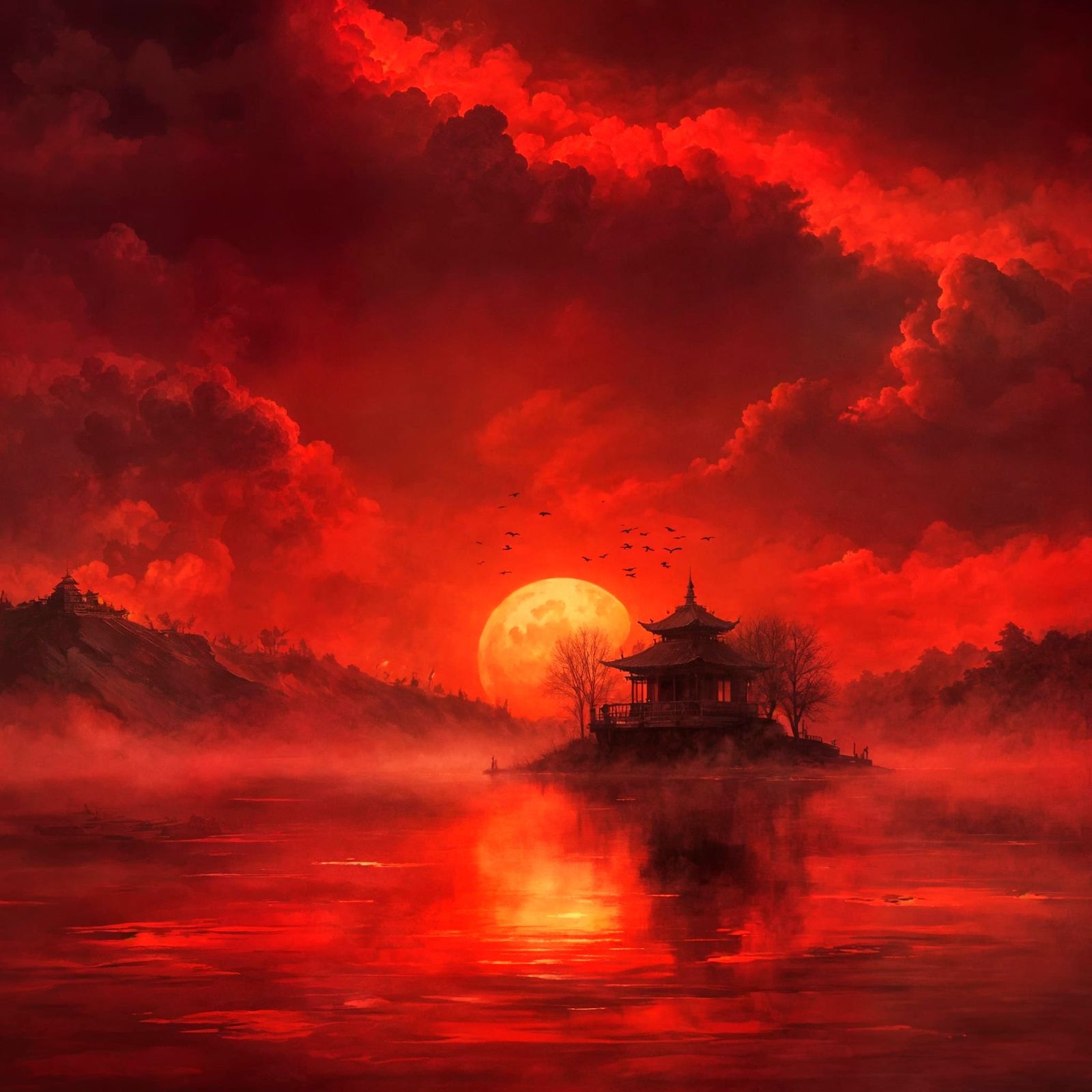 Temple of the Burning Sky  by @Nikko P