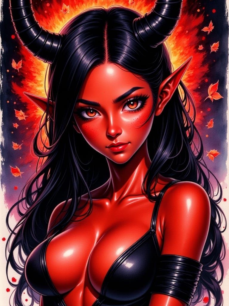 Seductive Female Demon (Goblin Fantasy Flux)