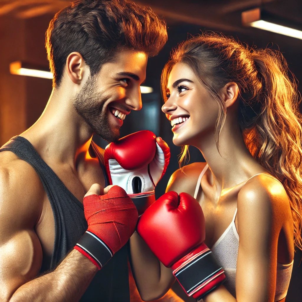 Start of a torrid body to body fight