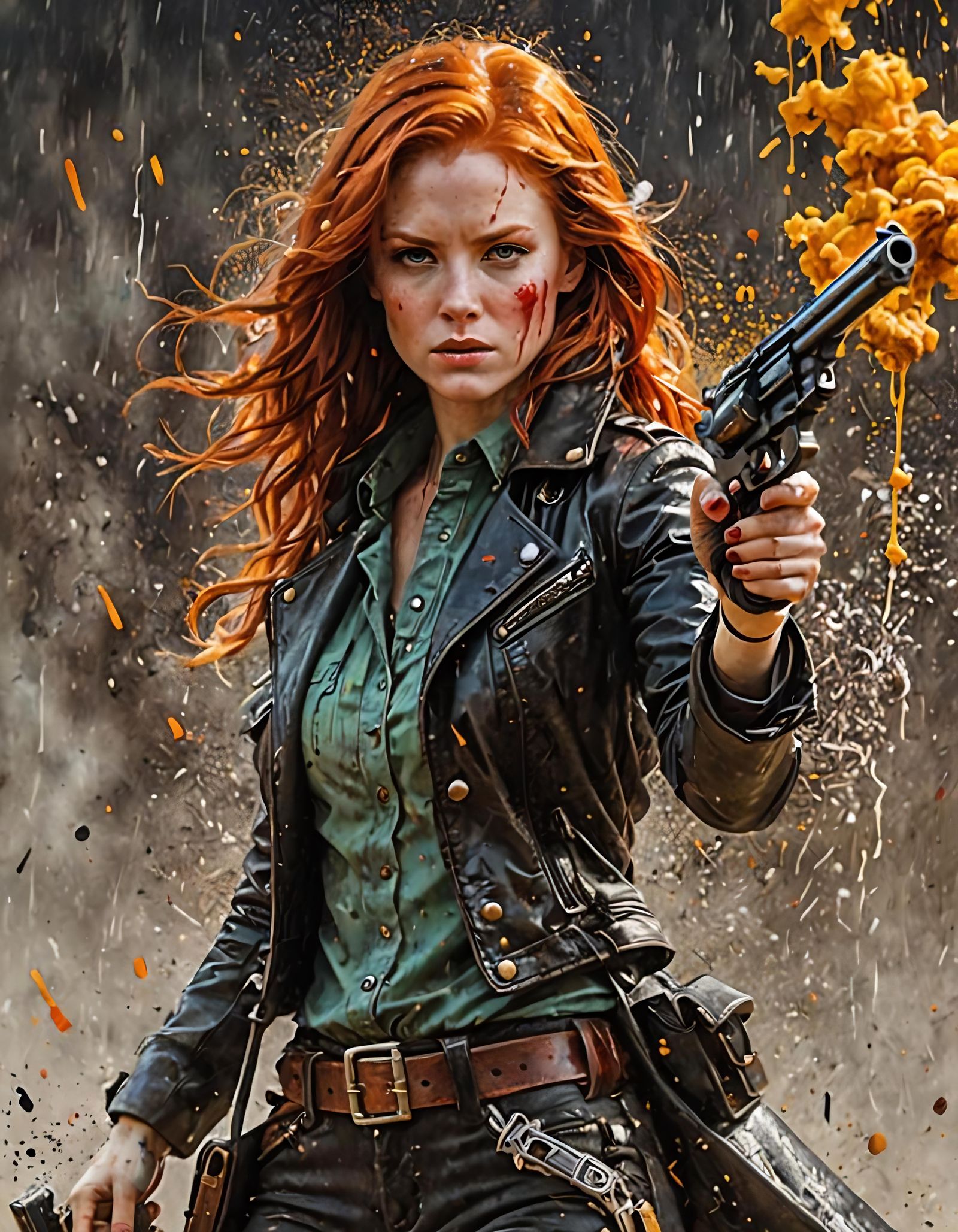 Redhead  gunslinger   by @Zeynep