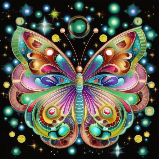 Cosmic Butterfly - AI Generated Artwork - NightCafe Creator