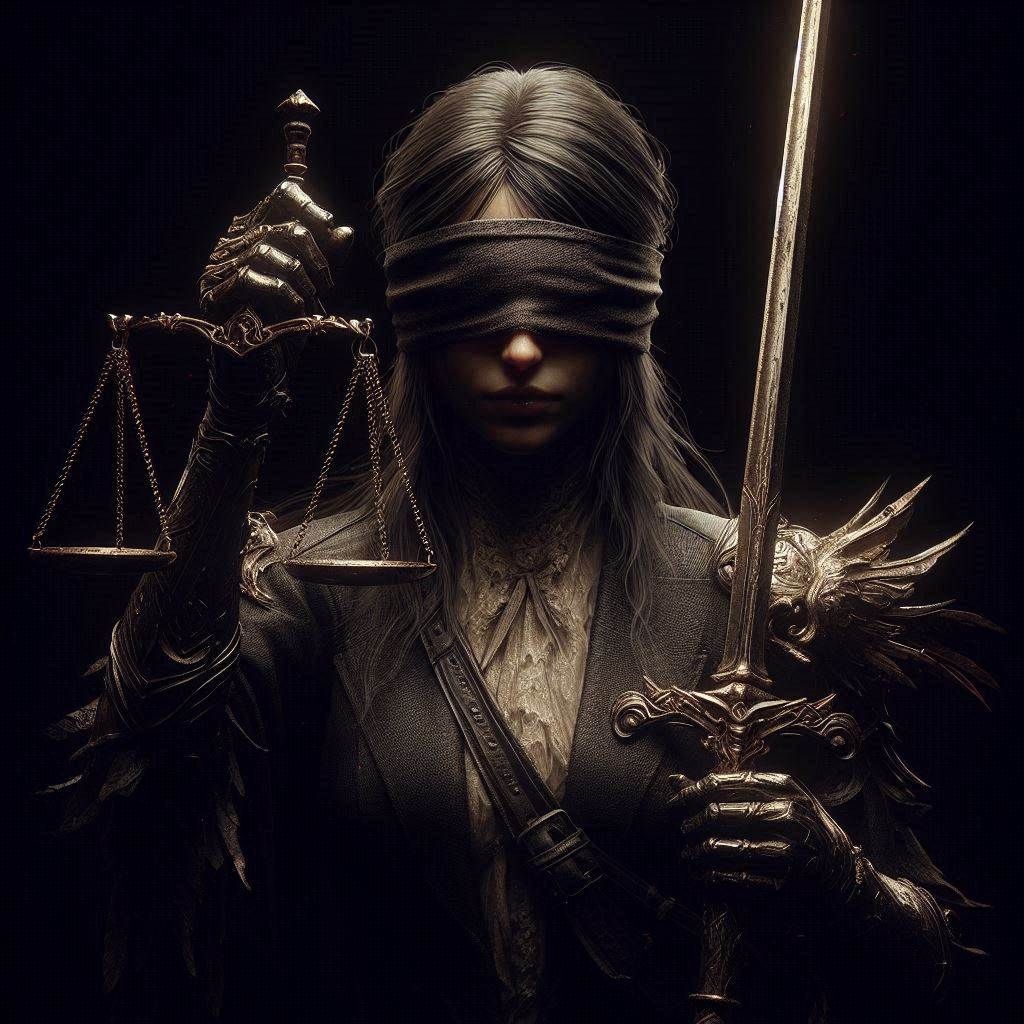 Justice is blind