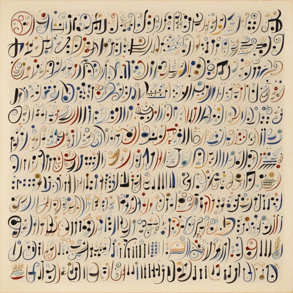 The new music notation AI Generated Artwork NightCafe Creator