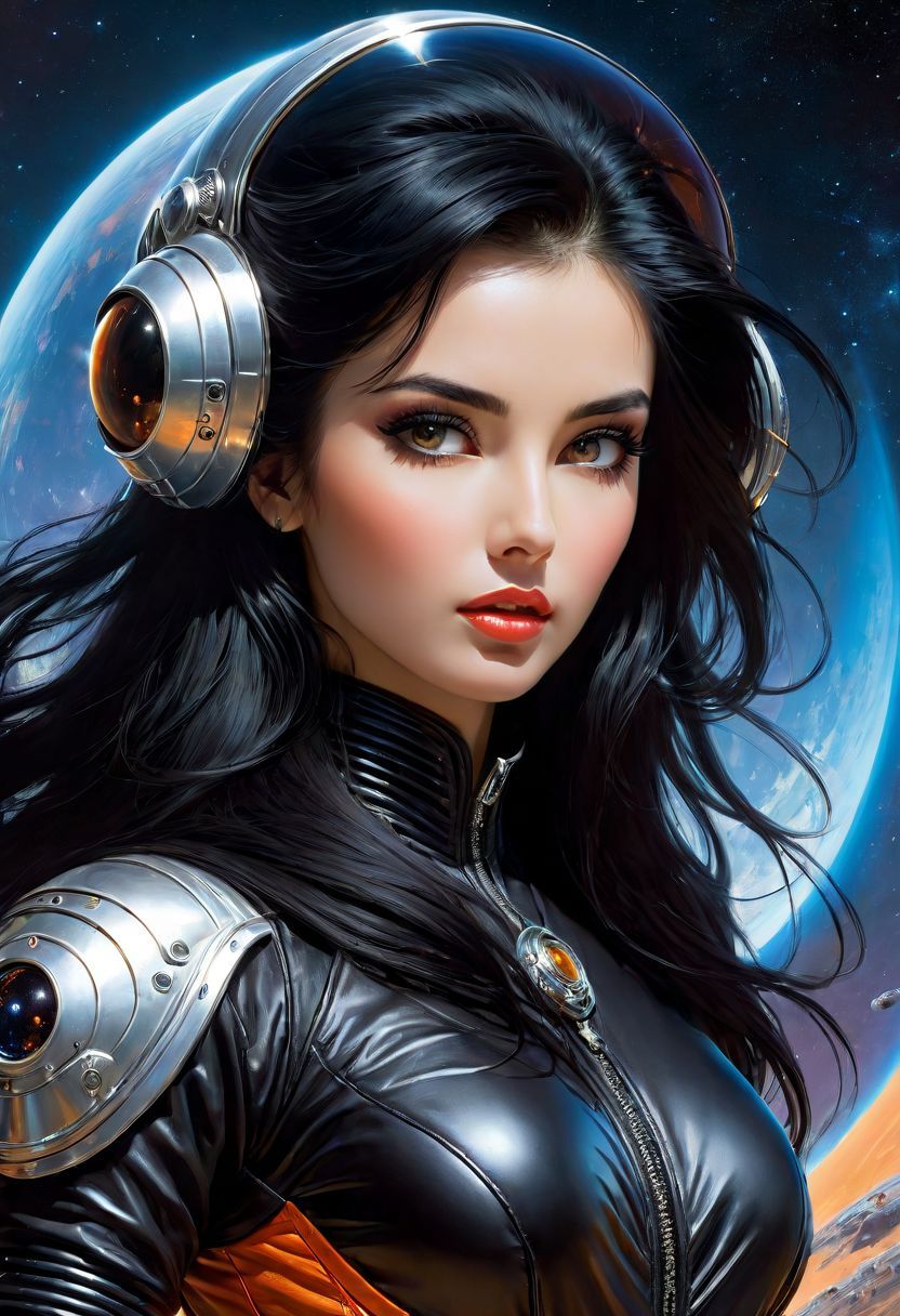 Brunette Space Vixen