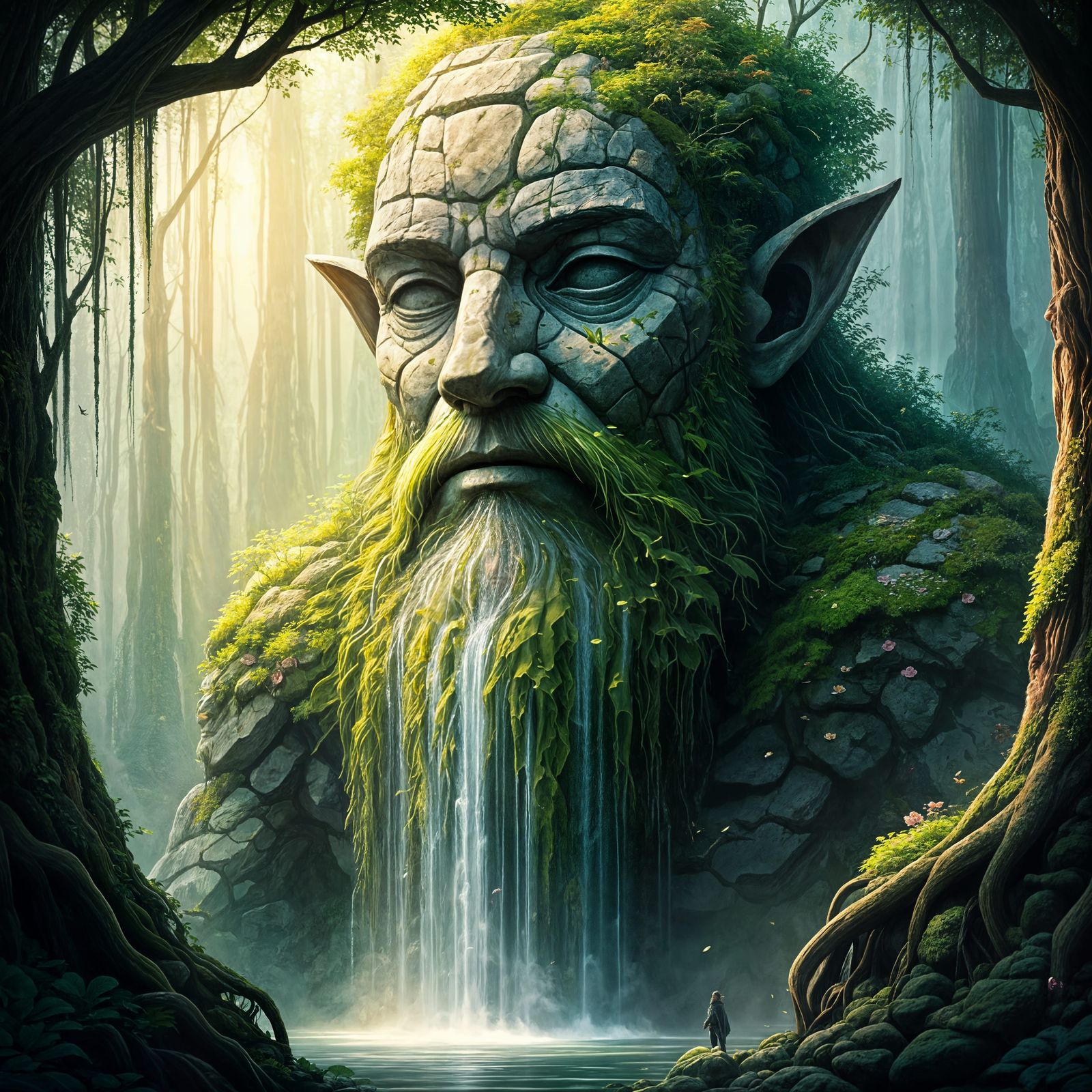 Elf's Beard Waterfall  by @Tea