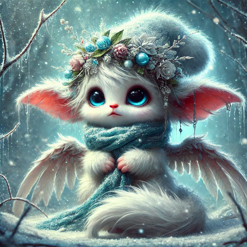 adorable fairy-tale fantasy creature portrait..