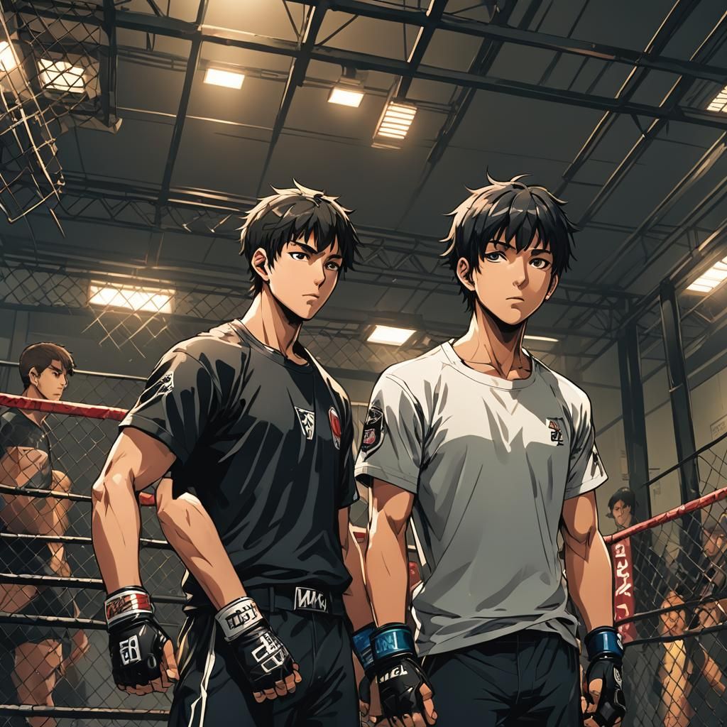 masterpiece, distinct, highres, 2boy, tall, young, good face...
