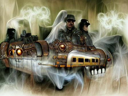 ghost train dieselpunk