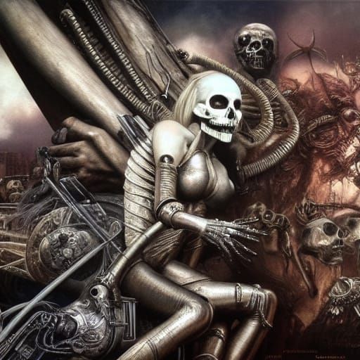 Death on a pale horse ,dystopian end of the world,de dia de ...