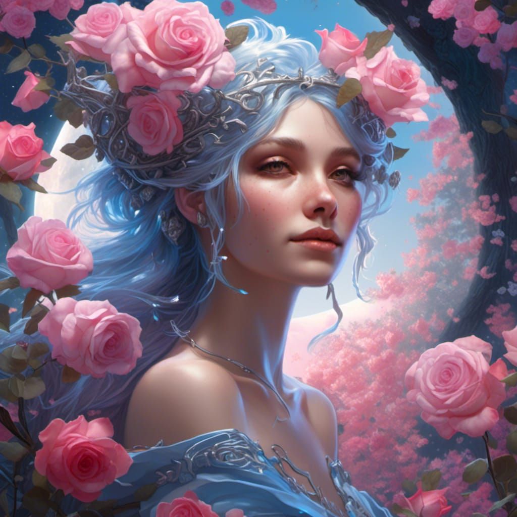 <lora:NC Hyperreal:1.0> A beauty Fairy, forest, moon in the ...