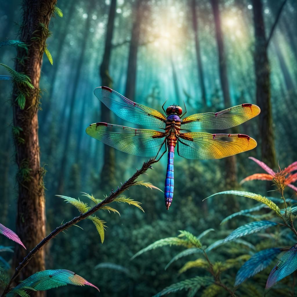 Dragonfly Forest  by @Free2Be
