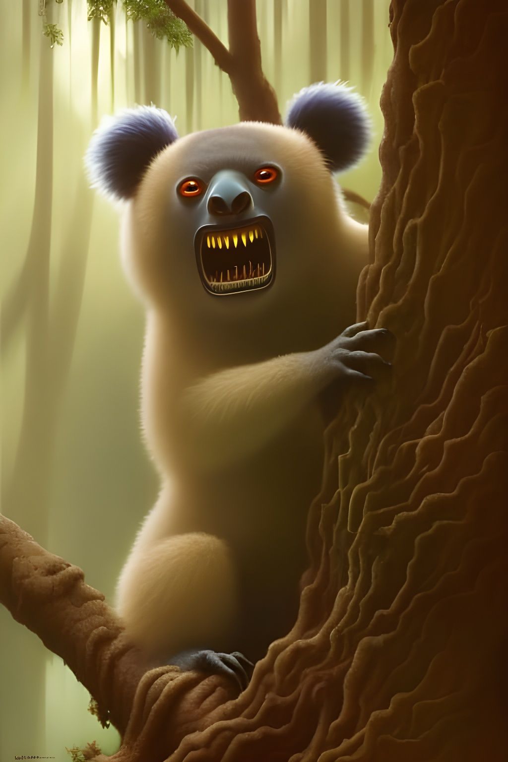 Australian Drop Bear - AI Generated Artwork - NightCafe Creator