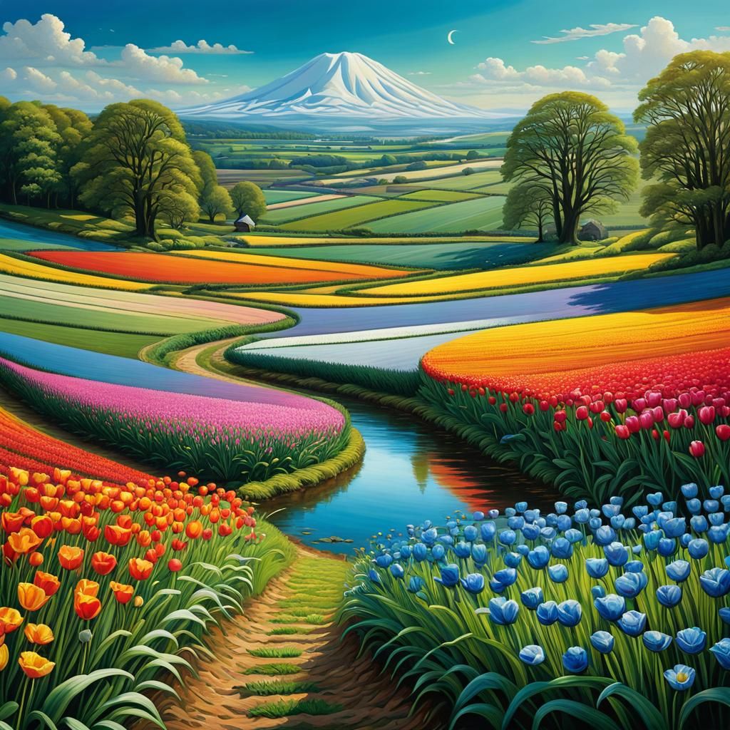 Tulip fields.