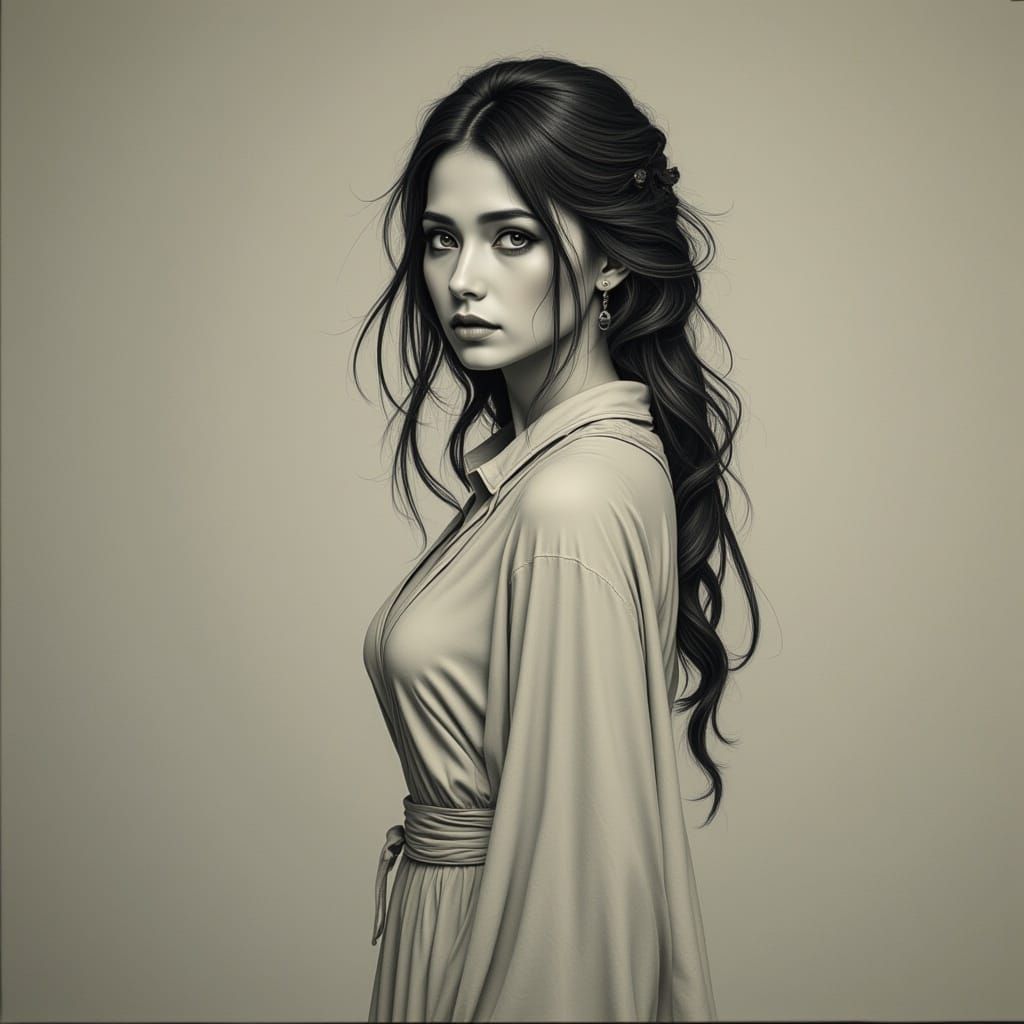  <lora:Green and Turquoise:1.0>woman