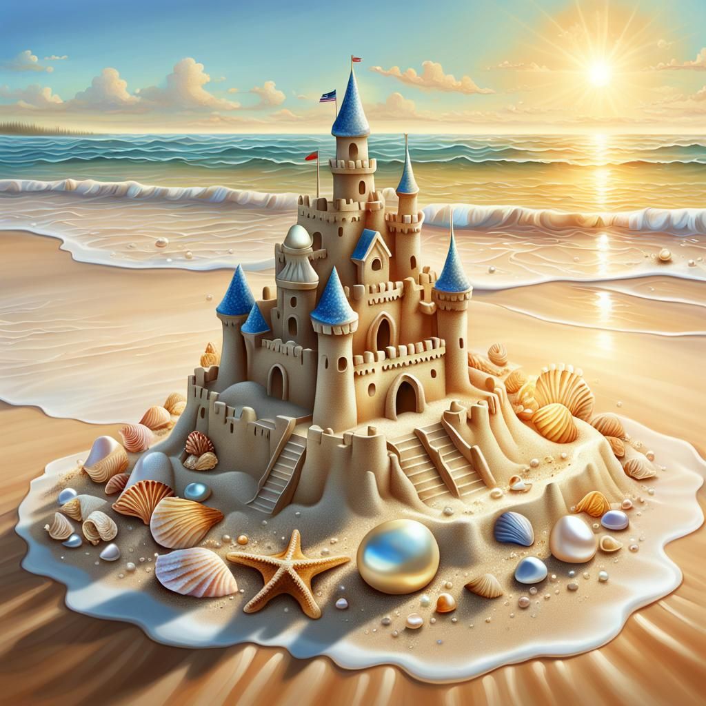 Luxury Sand Castle  by @Art Garden
