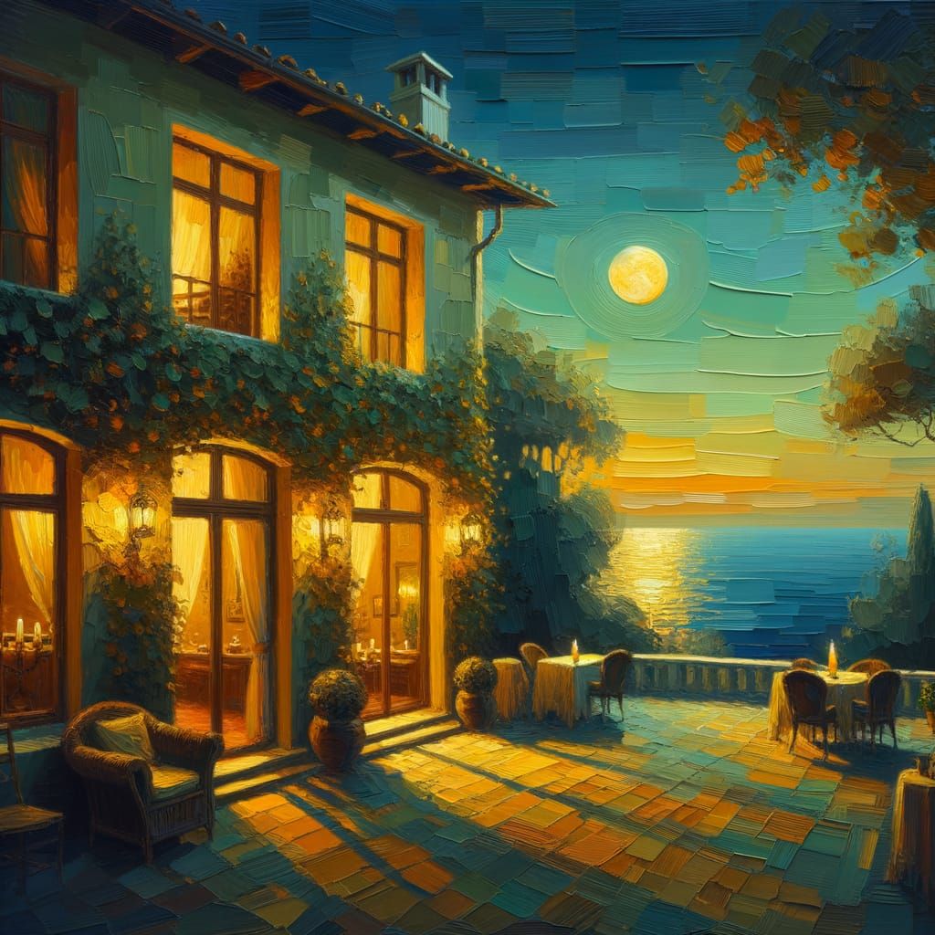  As the moon rises high above the sea...