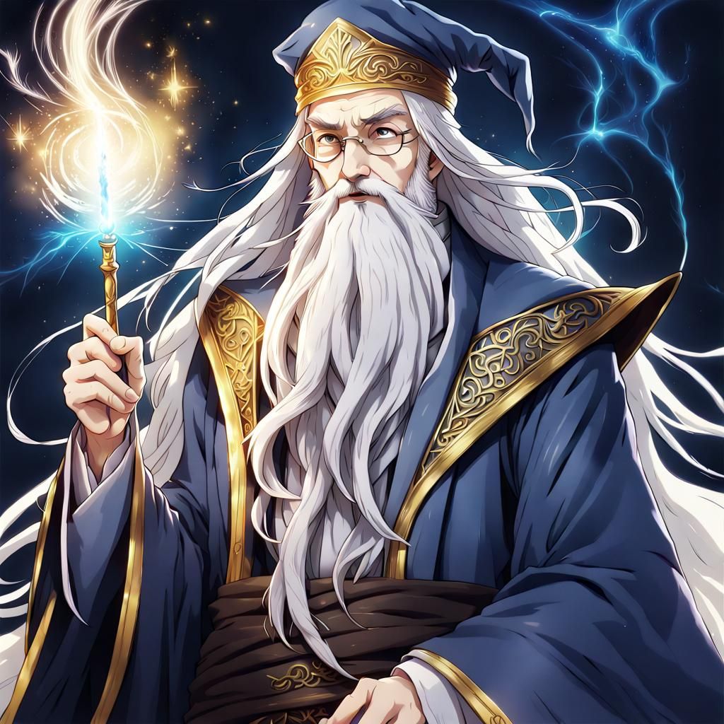 Albus Wulfric Brian Dumbledore - AI Generated Artwork - NightCafe Creator