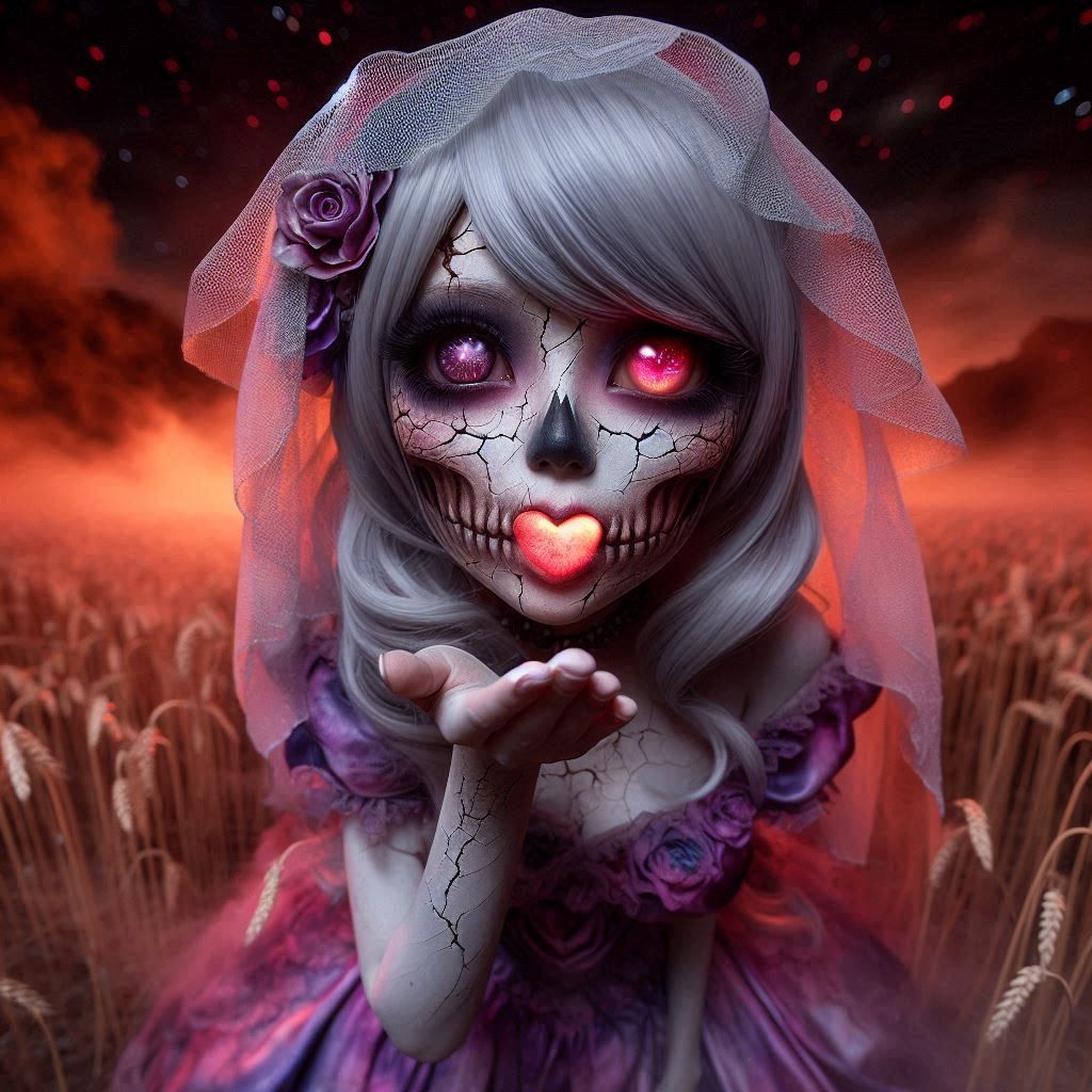 Heart-Wink-Eyes The Bride's DALLoween Heart Kiss 😘, too