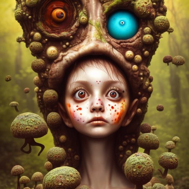 Fungi Girl 5879 - AI Generated Artwork - NightCafe Creator