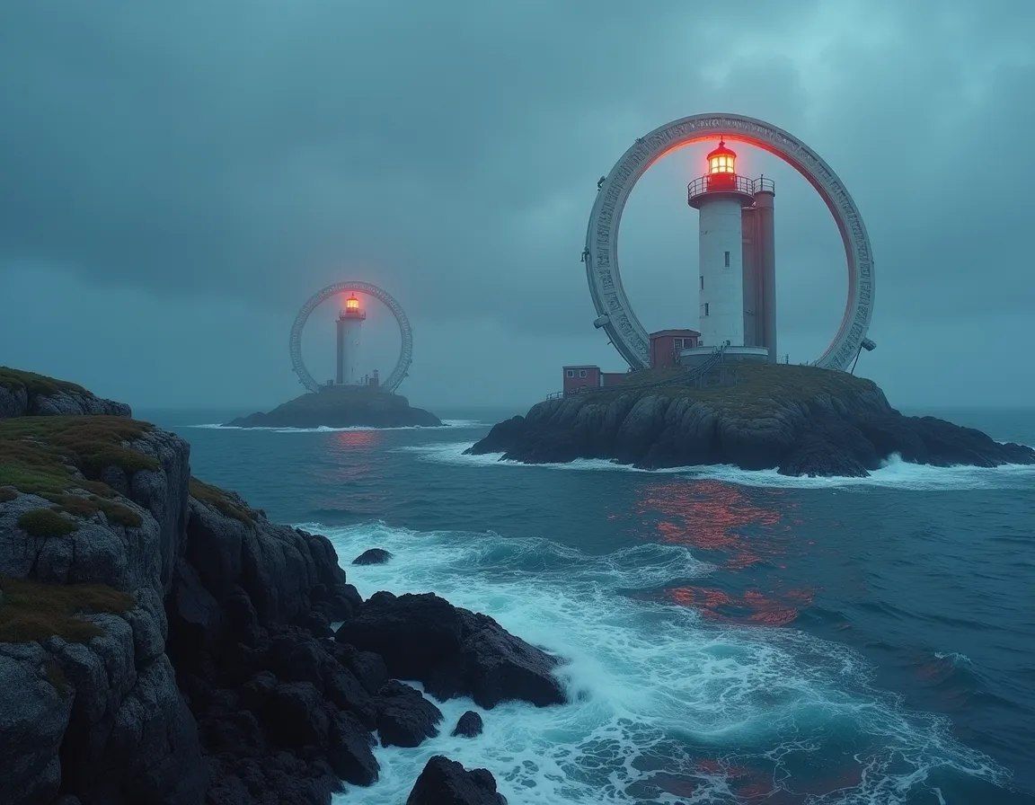 Lighthouses on a distant planet