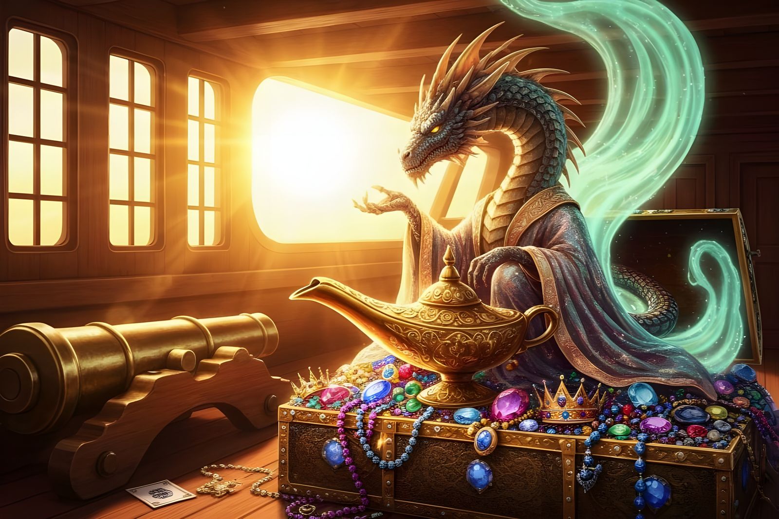 Dragon Djinn Treasure Chest  by @Gary Murakami